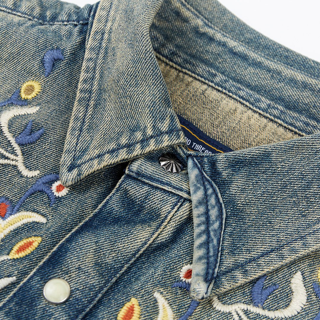 1950’S WESTERN EMBROIDERY BANDERAS SHIRT (DR0033) - Nttitudoo MFG