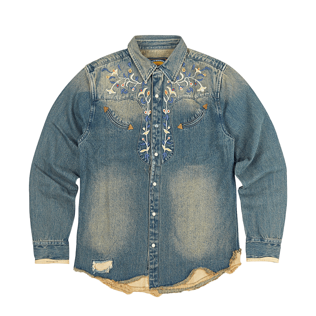 1950’S WESTERN EMBROIDERY BANDERAS SHIRT (DR0033) - Nttitudoo MFG