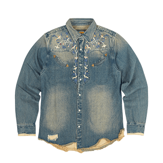 1950’S WESTERN EMBROIDERY BANDERAS SHIRT (DR0033) - Nttitudoo MFG