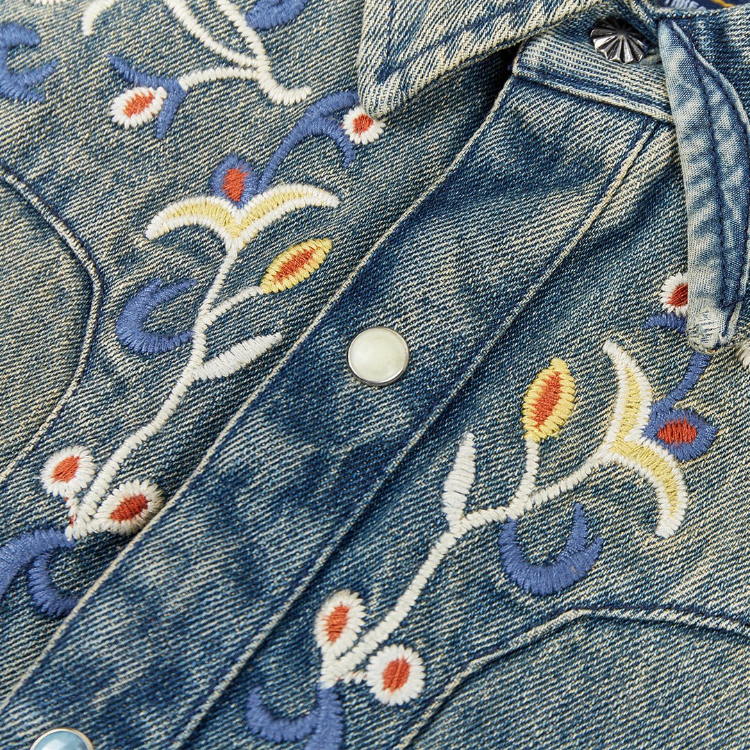 1950’S WESTERN EMBROIDERY BANDERAS SHIRT (DR0033) - Nttitudoo MFG