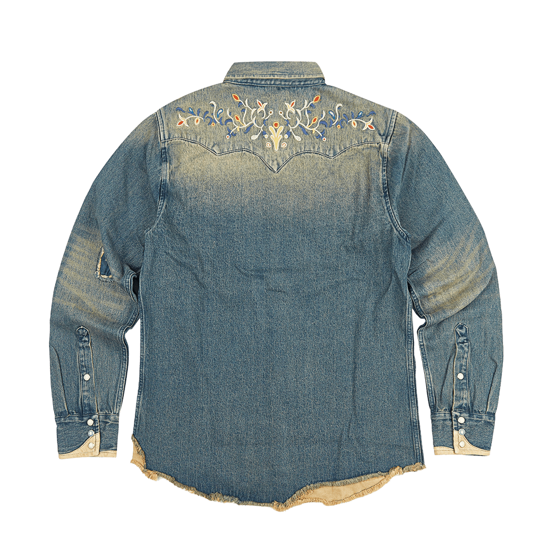 1950’S WESTERN EMBROIDERY BANDERAS SHIRT (DR0033) - Nttitudoo MFG
