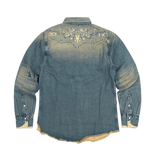 1950’S WESTERN EMBROIDERY BANDERAS SHIRT (DR0033) - Nttitudoo MFG