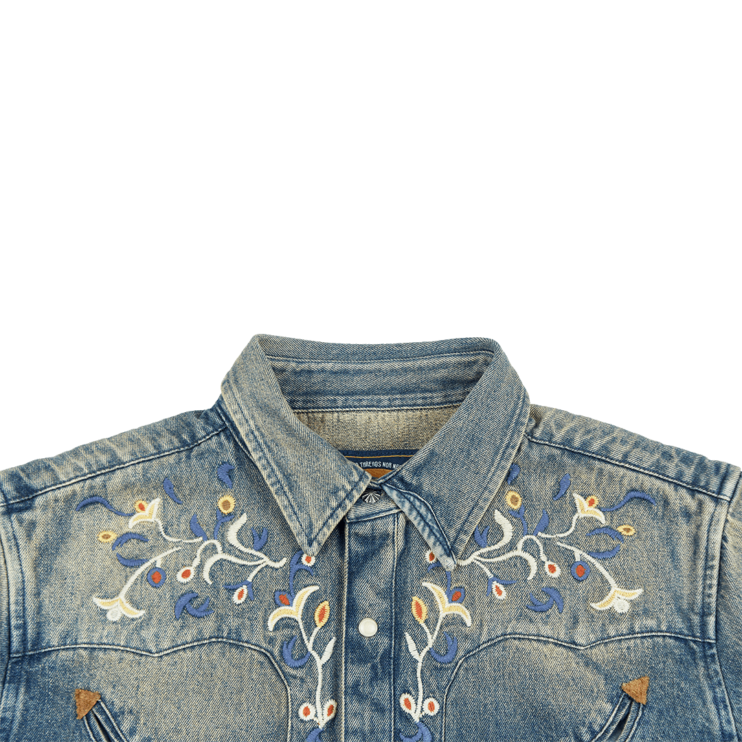 1950’S WESTERN EMBROIDERY BANDERAS SHIRT (DR0033) - Nttitudoo MFG