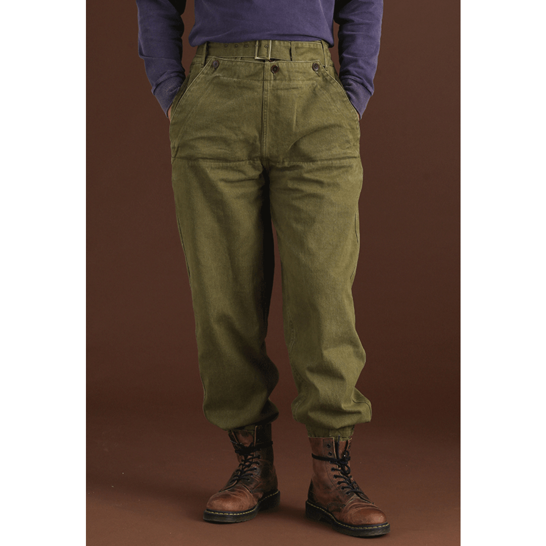 1960'S FRENCH MOTORIZED INFANTRY MILITARY PANTS(OM0013) - Nttitudoo MFG