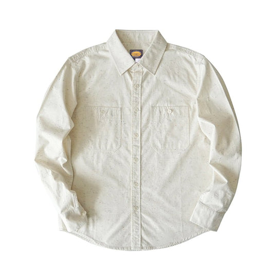 1960’S FRENCH MULTI - COLOR - SPECKLED COTTON BAPTISTE SHIRT (DR0014) - Nttitudoo MFG