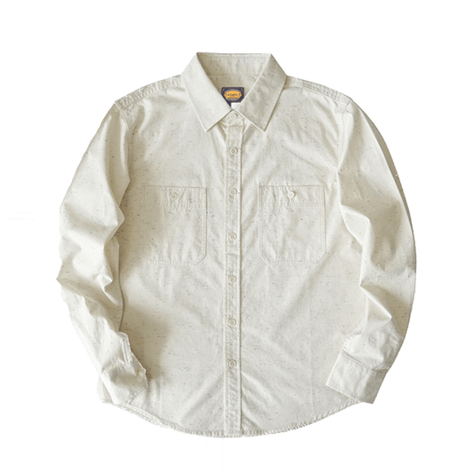 1960’S FRENCH MULTI - COLOR - SPECKLED COTTON BAPTISTE SHIRT (DR0014) - Nttitudoo MFG