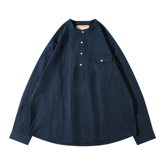 1920'S FRENCH MATELOT TRAIT SOMBRE SHIRT (DR0102)