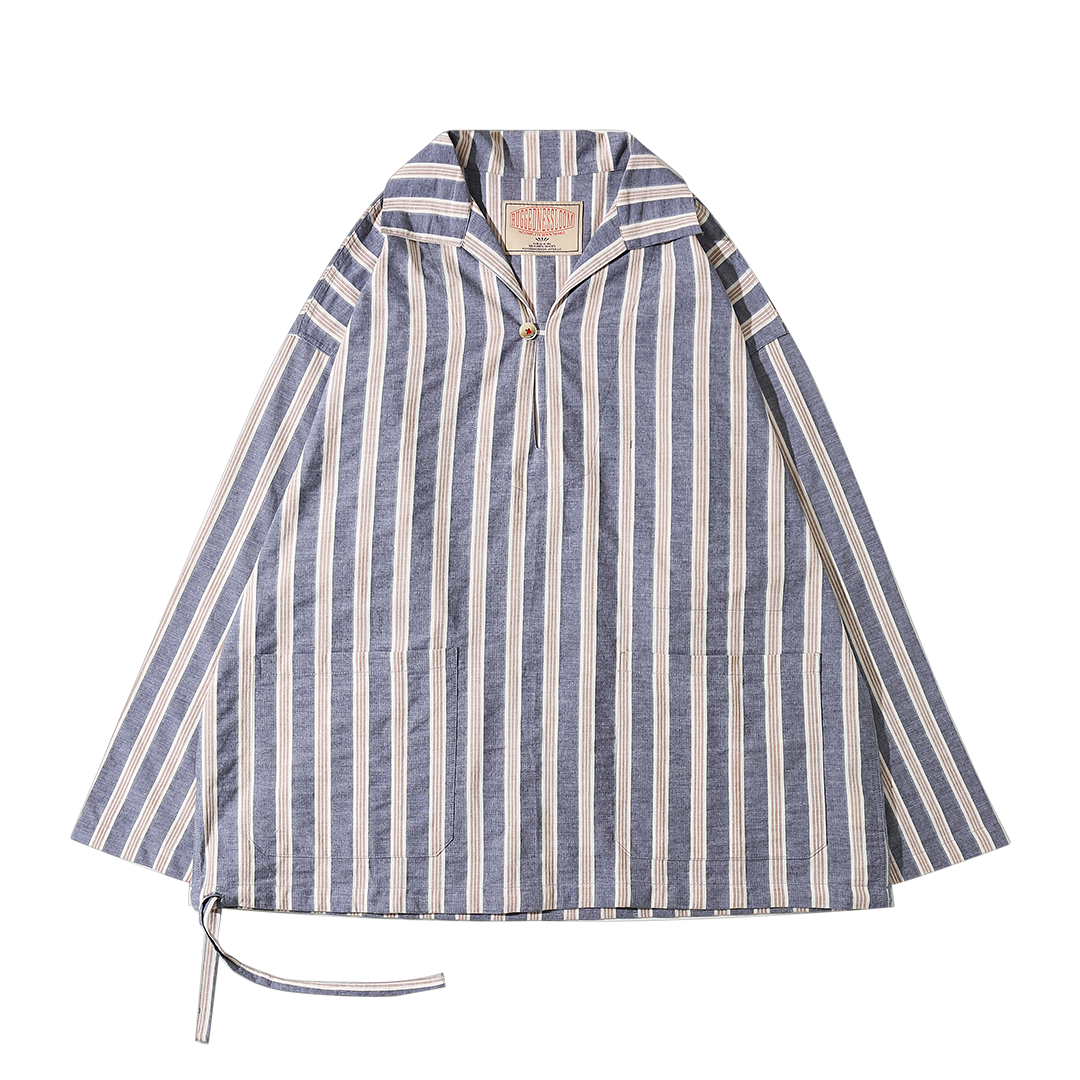 1910'S NAVY PULLOVER SHIRT (DR0104)