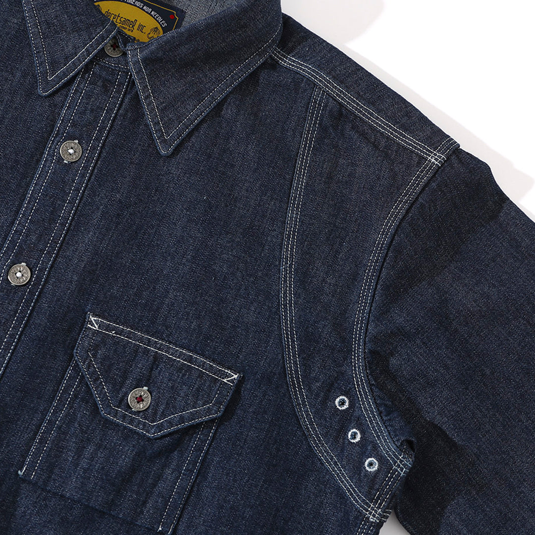 1930'S CIGARETTE POCKET WORK SHIRT (DR0120)