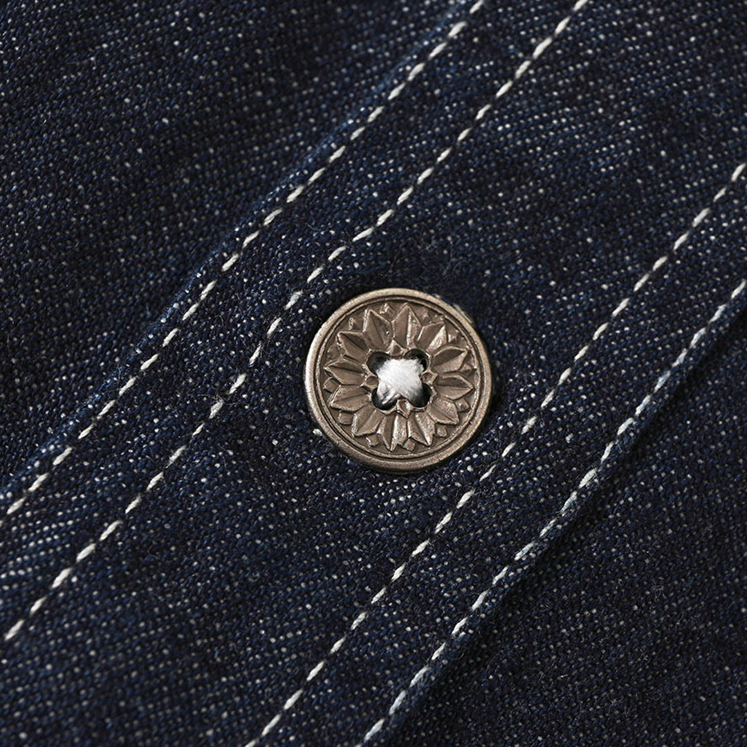 1930'S CIGARETTE POCKET WORK SHIRT (DR0120)