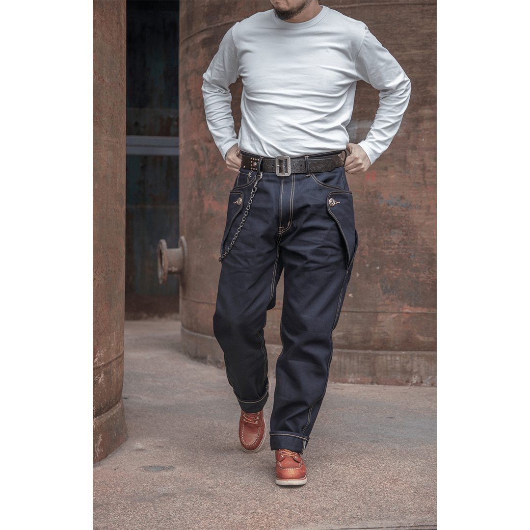 【Anniversary Appreciation Special Discount Edition】1960'S OSAKA BOSOZOKU R66 PANTS (DR0074) - Nttitudoo MFG