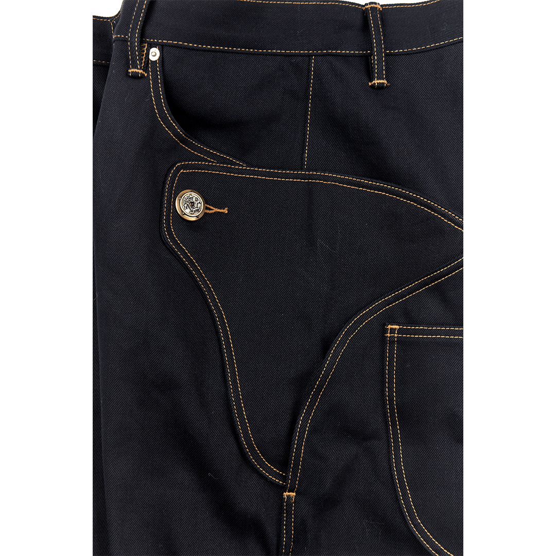 【Anniversary Appreciation Special Discount Edition】1960'S OSAKA BOSOZOKU R66 PANTS (DR0074) - Nttitudoo MFG