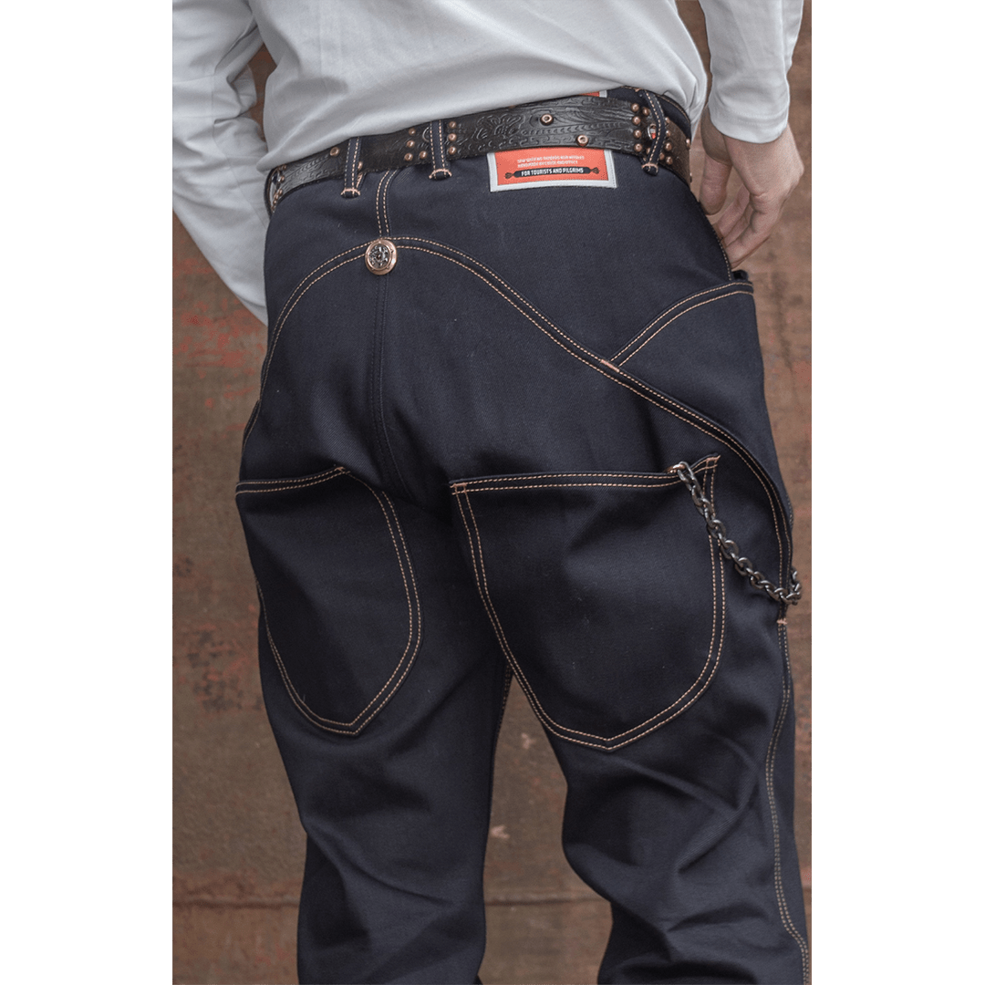 【Anniversary Appreciation Special Discount Edition】1960'S OSAKA BOSOZOKU R66 PANTS (DR0074) - Nttitudoo MFG