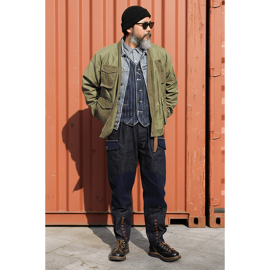 【Anniversary Appreciation Special Discount Edition】CPT - 1 MILITARY KIMONO (DR0069) - Nttitudoo MFG