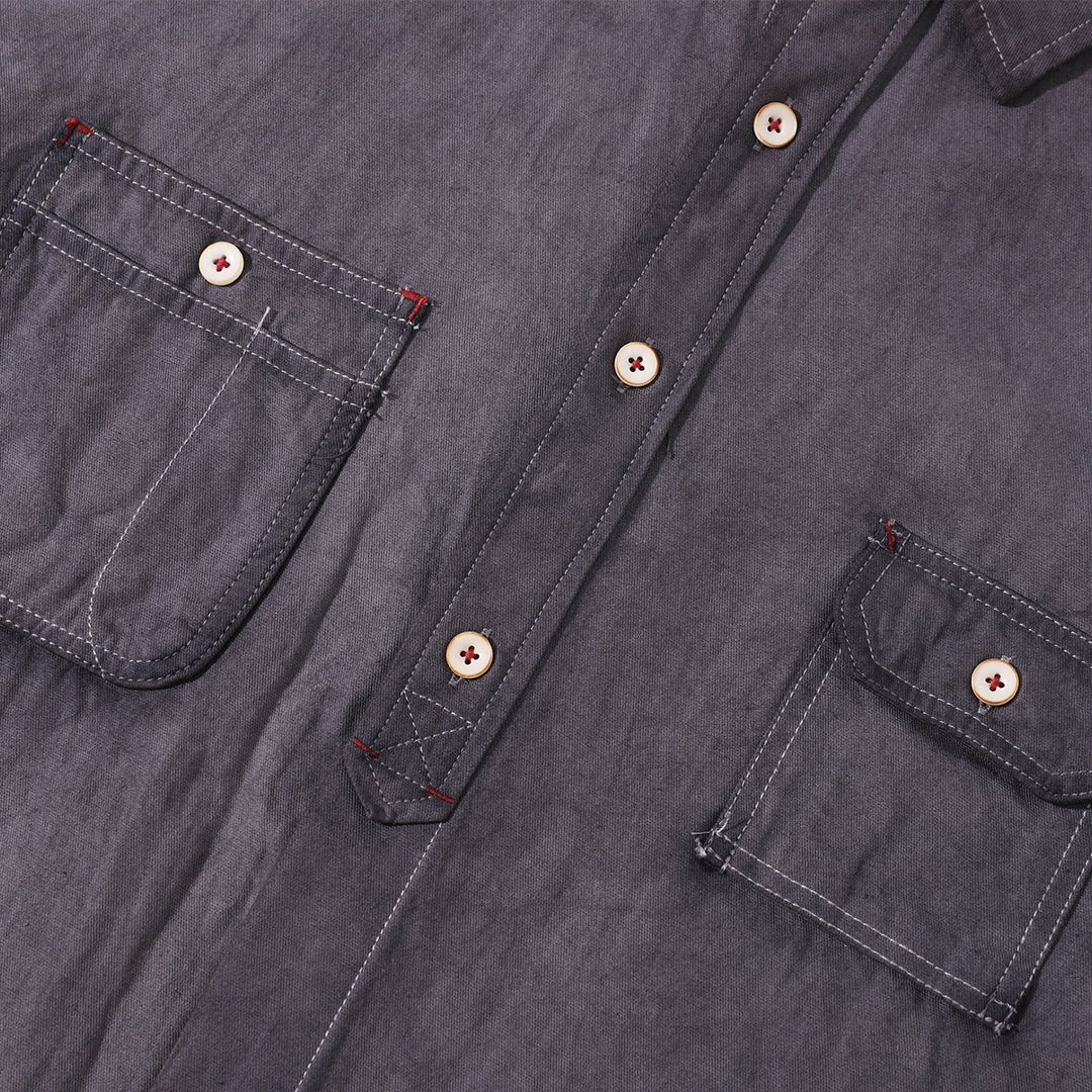 【Anniversary Appreciation Special Discount Edition】HANDMADE NIOSHOKU - DYEING ROUGHRIDER SHIRT (DR0137) - Nttitudoo MFG
