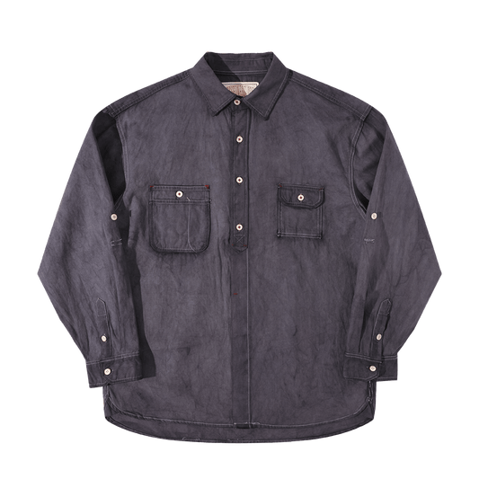 【Anniversary Appreciation Special Discount Edition】HANDMADE NIOSHOKU - DYEING ROUGHRIDER SHIRT (DR0137) - Nttitudoo MFG