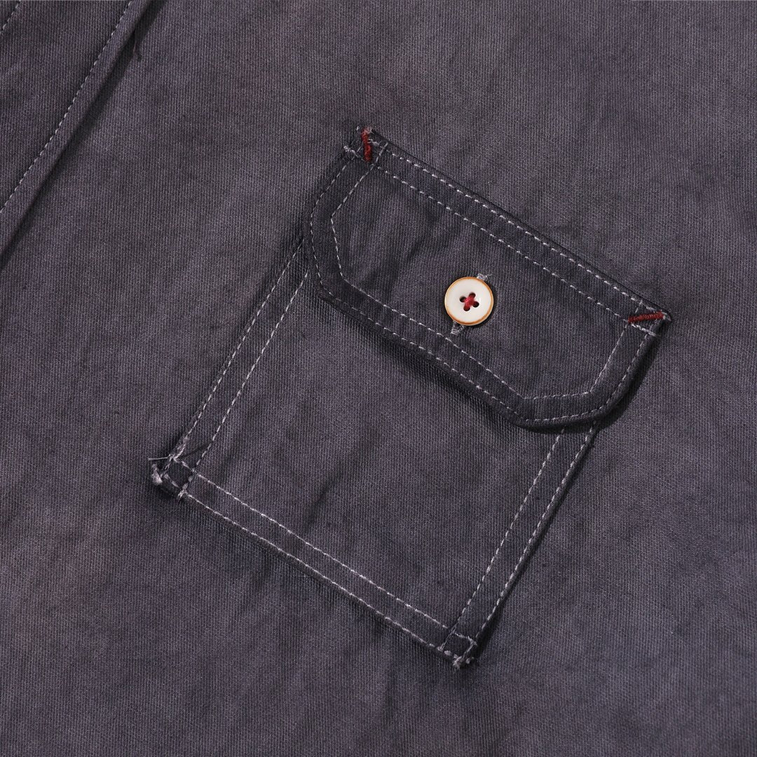 【Anniversary Appreciation Special Discount Edition】HANDMADE NIOSHOKU - DYEING ROUGHRIDER SHIRT (DR0137) - Nttitudoo MFG