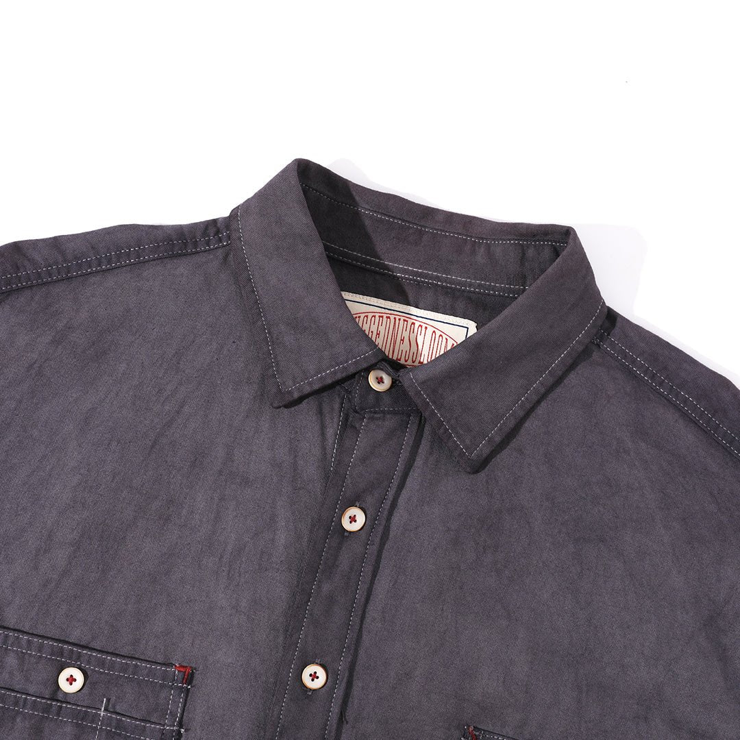 【Anniversary Appreciation Special Discount Edition】HANDMADE NIOSHOKU - DYEING ROUGHRIDER SHIRT (DR0137) - Nttitudoo MFG