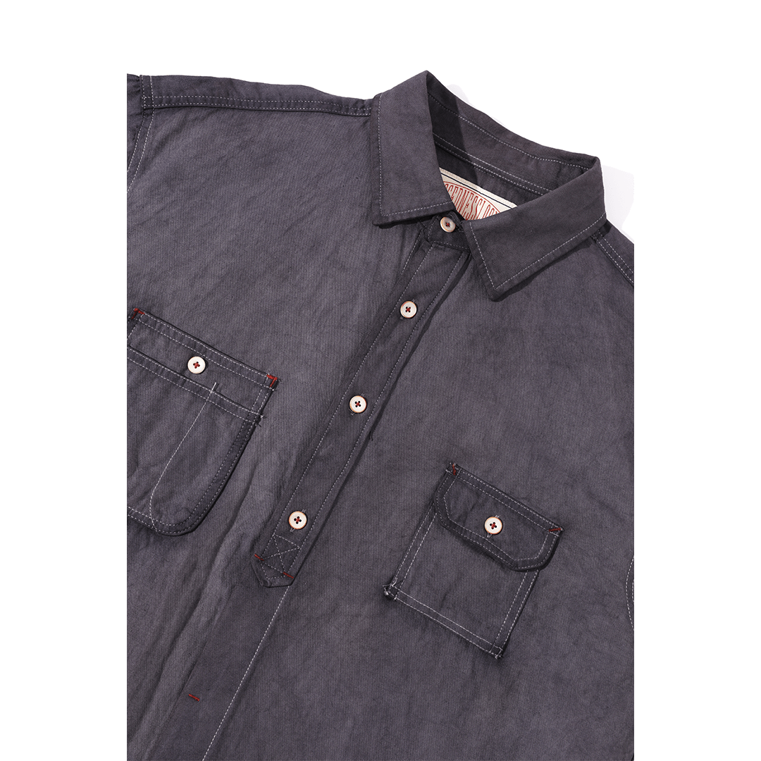 【Anniversary Appreciation Special Discount Edition】HANDMADE NIOSHOKU - DYEING ROUGHRIDER SHIRT (DR0137) - Nttitudoo MFG
