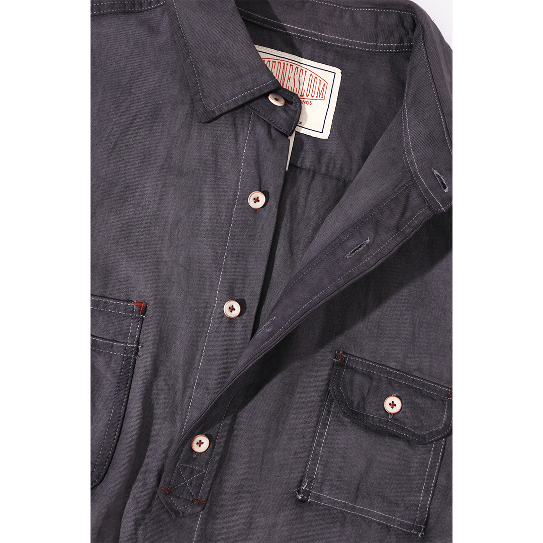 【Anniversary Appreciation Special Discount Edition】HANDMADE NIOSHOKU - DYEING ROUGHRIDER SHIRT (DR0137) - Nttitudoo MFG