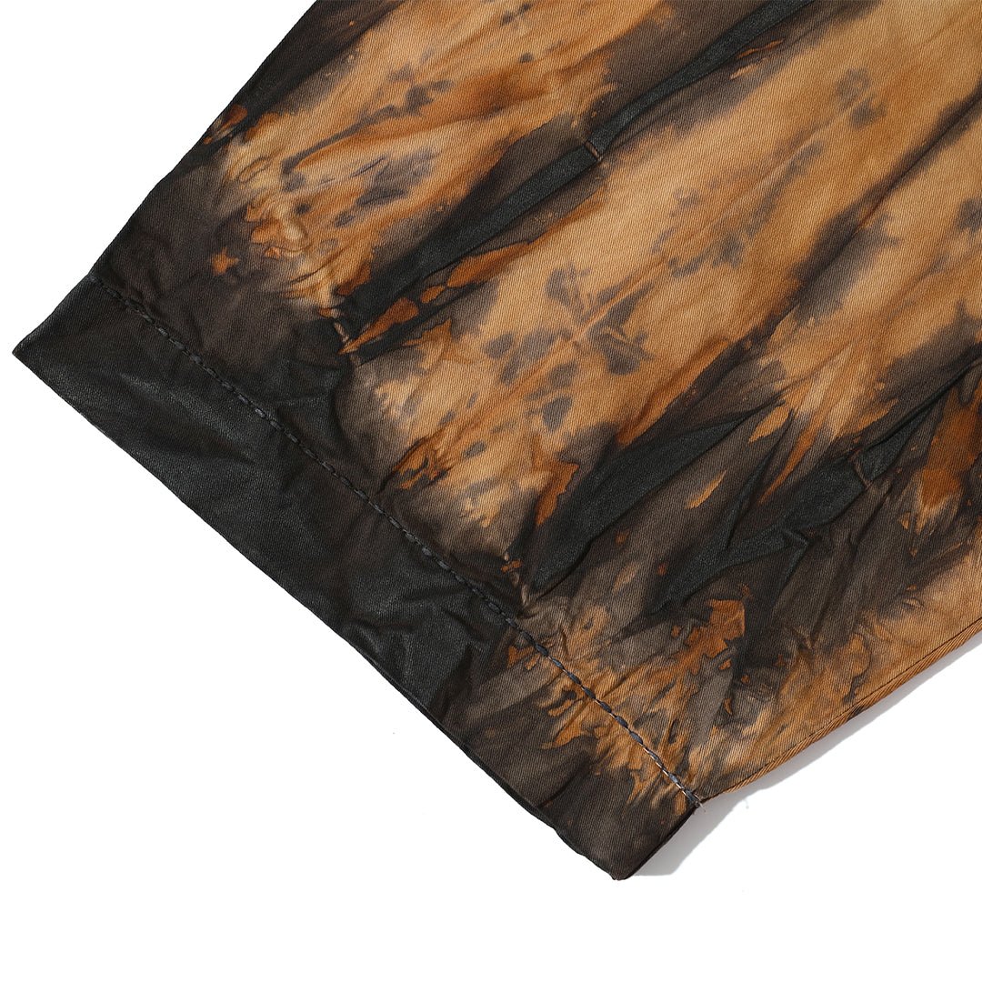 【Anniversary Appreciation Special Discount Edition】HANDMADE SHIBORI - DYEING「ZEN COMBO」HAPPI SHIRT (DR0136) - Nttitudoo MFG