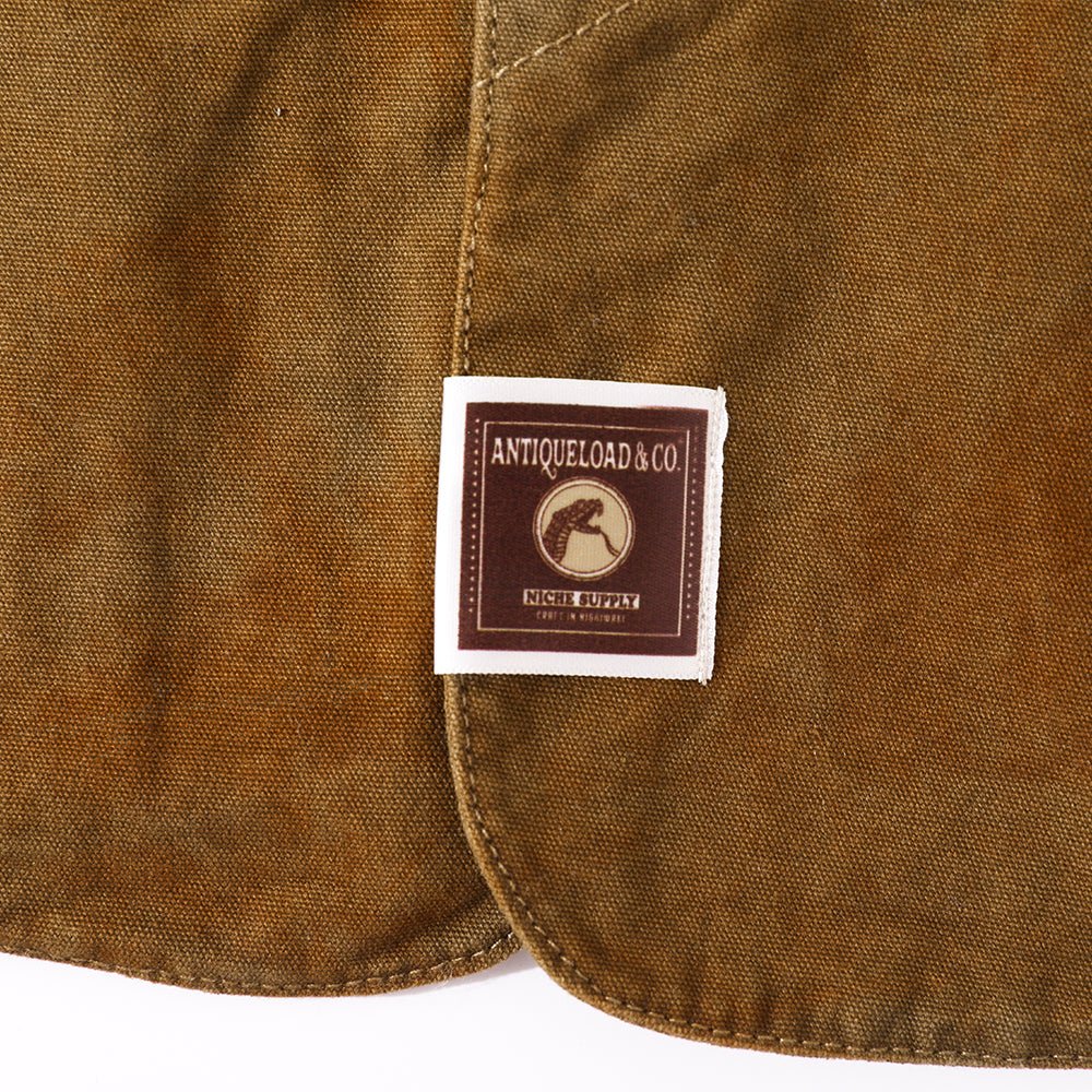 【Anniversary Appreciation Special Discount Edition】HANDMADE「NIOSHOKU - DYEING」OLD GUN HALFMOON VEST (DR0138) - Nttitudoo MFG