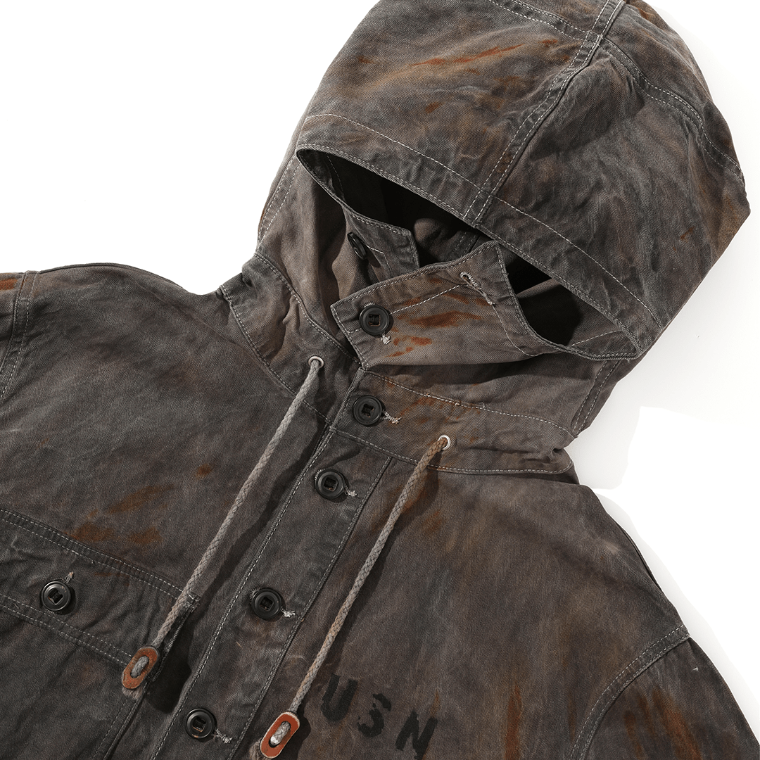 【Anniversary Appreciation Special Discount Edition】HANDMADE「NIOSHOKU - DYEING」USN SMOCK (DR0128) - Nttitudoo MFG