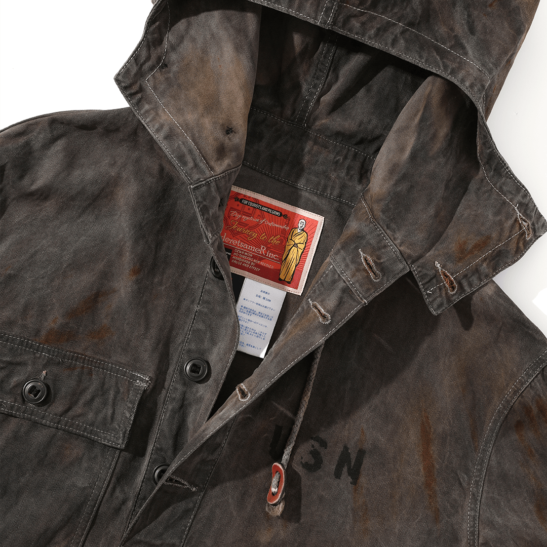 【Anniversary Appreciation Special Discount Edition】HANDMADE「NIOSHOKU - DYEING」USN SMOCK (DR0128) - Nttitudoo MFG