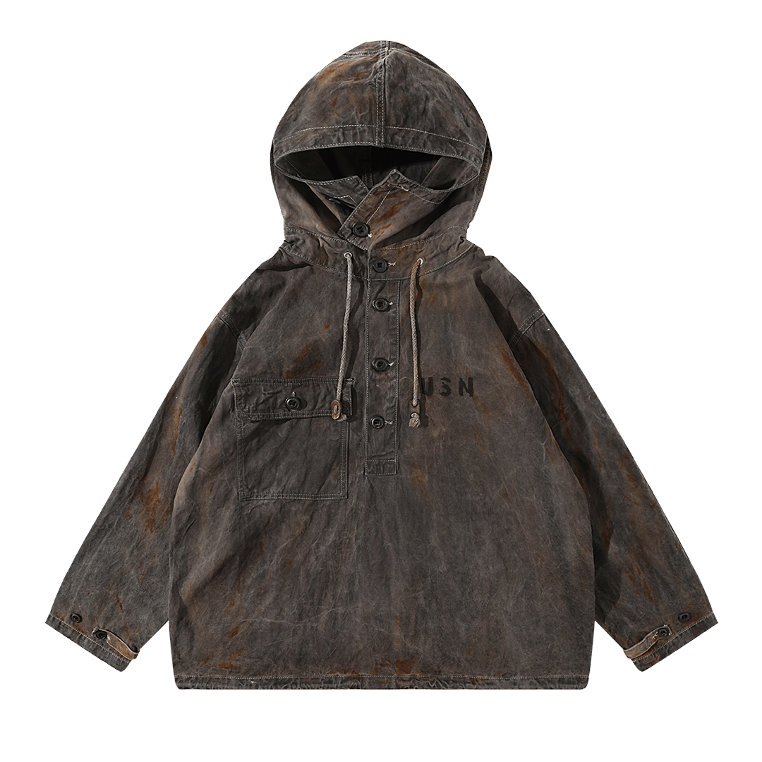 【Anniversary Appreciation Special Discount Edition】HANDMADE「NIOSHOKU - DYEING」USN SMOCK (DR0128) - Nttitudoo MFG