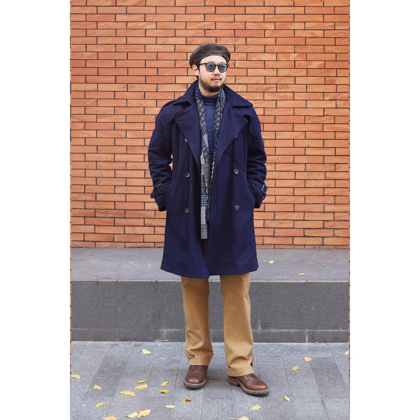 【Anniversary Appreciation Special Discount Edition】METROLOLITAN TRENCH INDIGO KENDO COAT (DR0066) - Nttitudoo MFG