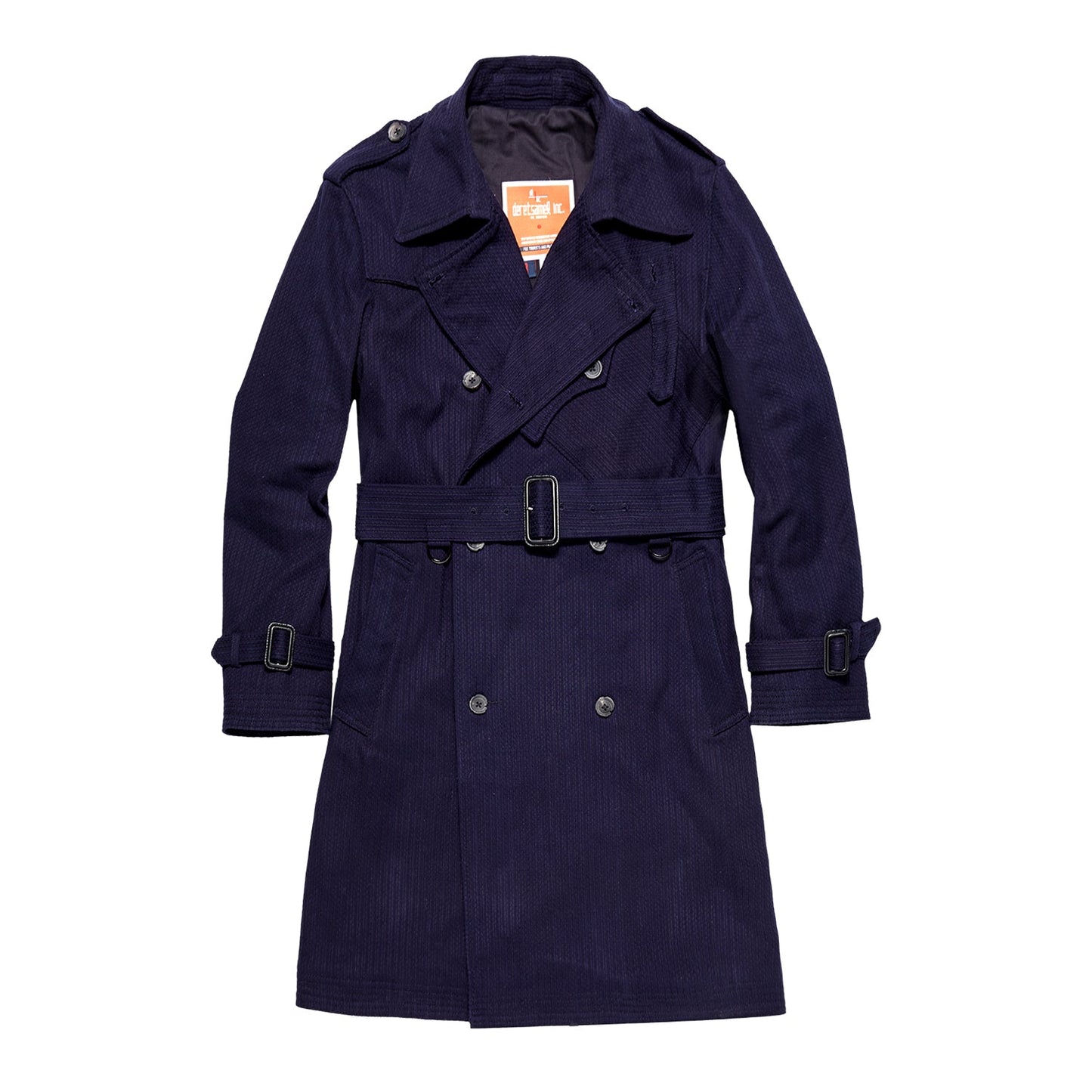 【Anniversary Appreciation Special Discount Edition】METROLOLITAN TRENCH INDIGO KENDO COAT (DR0066) - Nttitudoo MFG