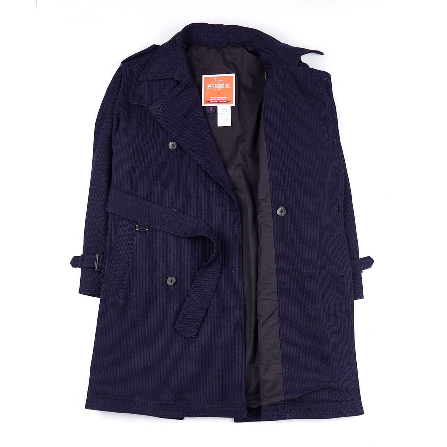 【Anniversary Appreciation Special Discount Edition】METROLOLITAN TRENCH INDIGO KENDO COAT (DR0066) - Nttitudoo MFG