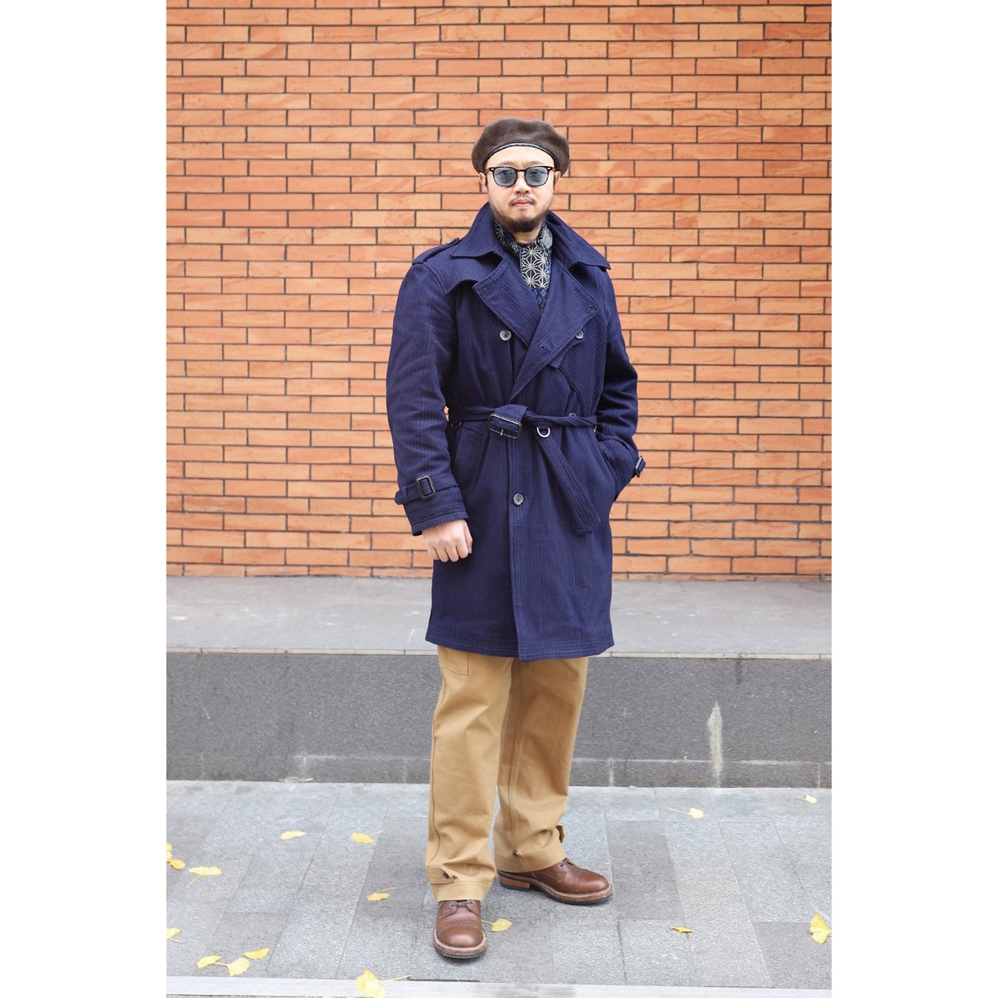 【Anniversary Appreciation Special Discount Edition】METROLOLITAN TRENCH INDIGO KENDO COAT (DR0066) - Nttitudoo MFG