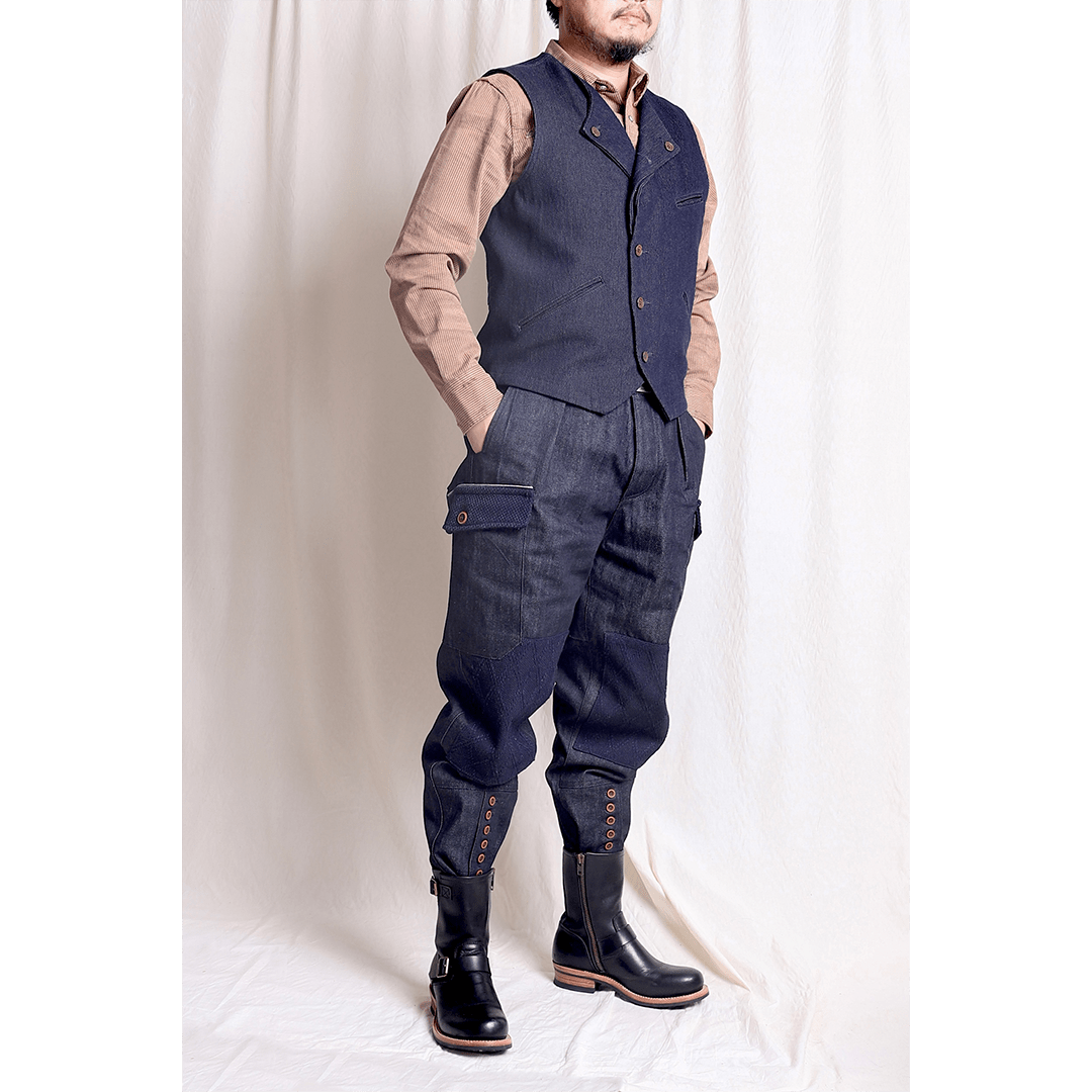 【Anniversary Appreciation Special Discount Edition】REMASTERED 1940'S FRENCH ARMY「BATAILLON DE CHASSEURS PORTÉS 」CMP - 03 PANTS (DR0043) - Nttitudoo MFG