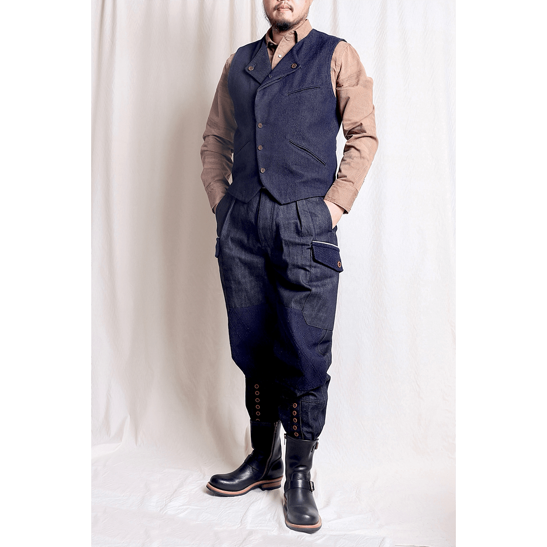 【Anniversary Appreciation Special Discount Edition】REMASTERED 1940'S FRENCH ARMY「BATAILLON DE CHASSEURS PORTÉS 」CMP - 03 PANTS (DR0043) - Nttitudoo MFG