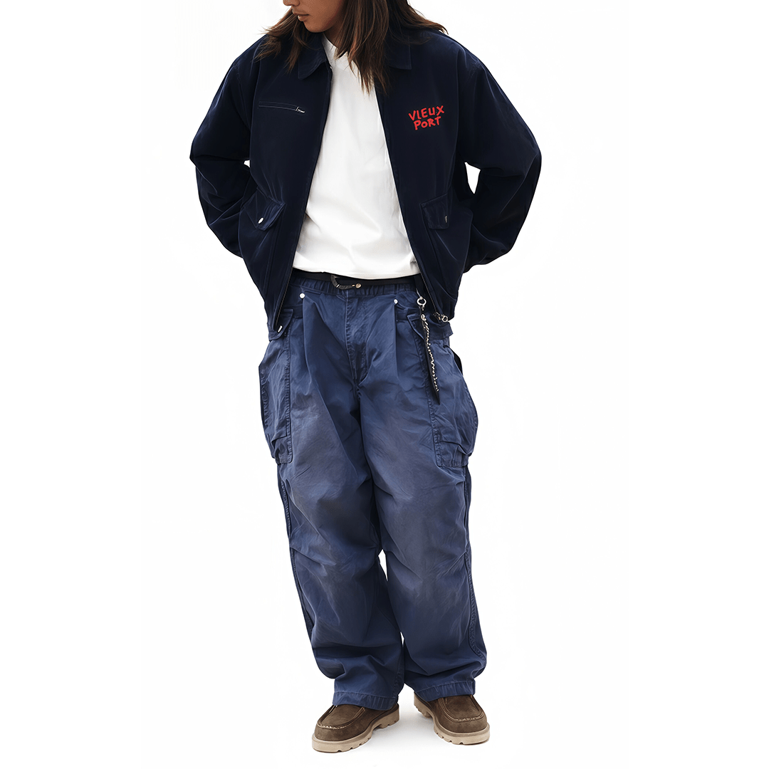 【Anniversary Sale】1920'S VIEUX PORT BLEU DE TRAVAIL MATELOT PANTS (DR0178) - Nttitudoo MFG