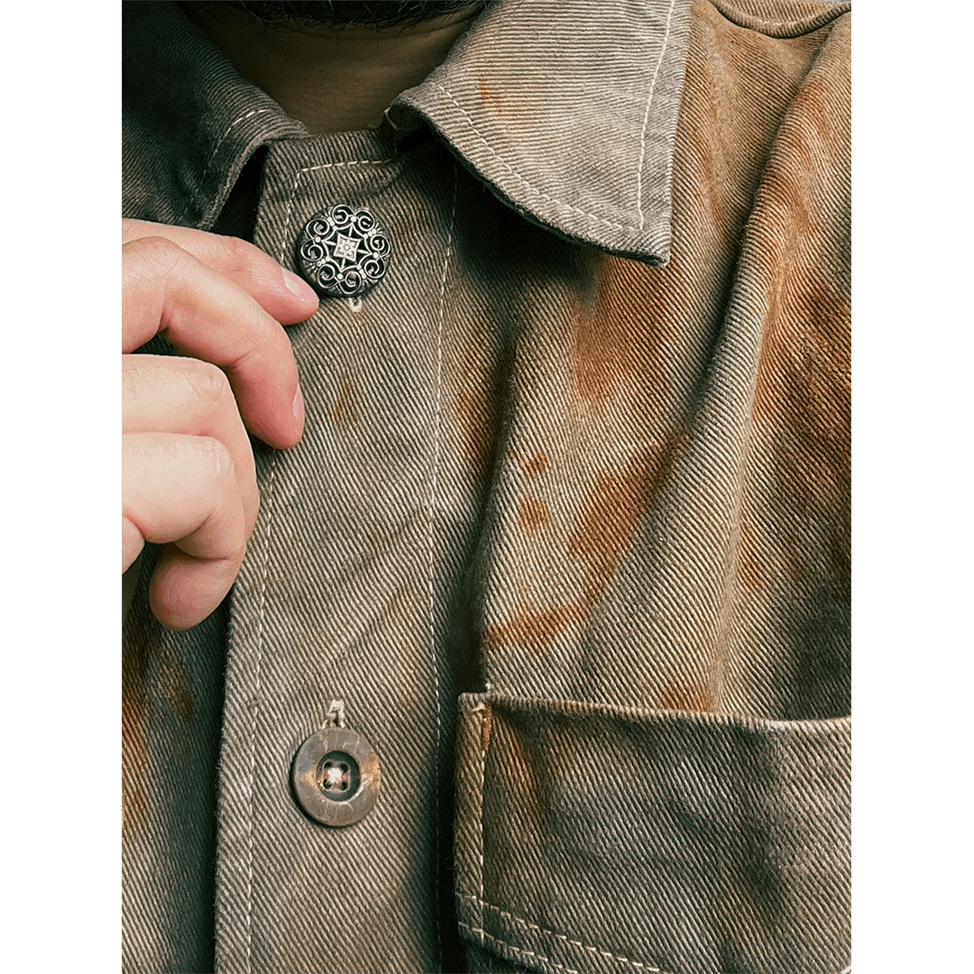 【Anniversary Sale】1930'S「L’OS FORGÉ DE LONGWY」WORKER JACKET (DR0190) - Nttitudoo MFG