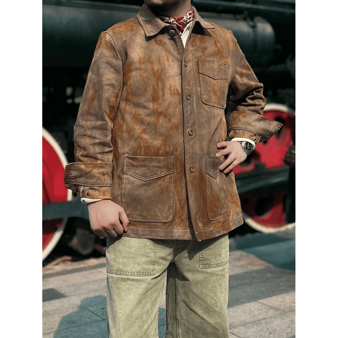 【Anniversary Sale】1930'S「L’OS FORGÉ DE LONGWY」WORKER JACKET (DR0190) - Nttitudoo MFG