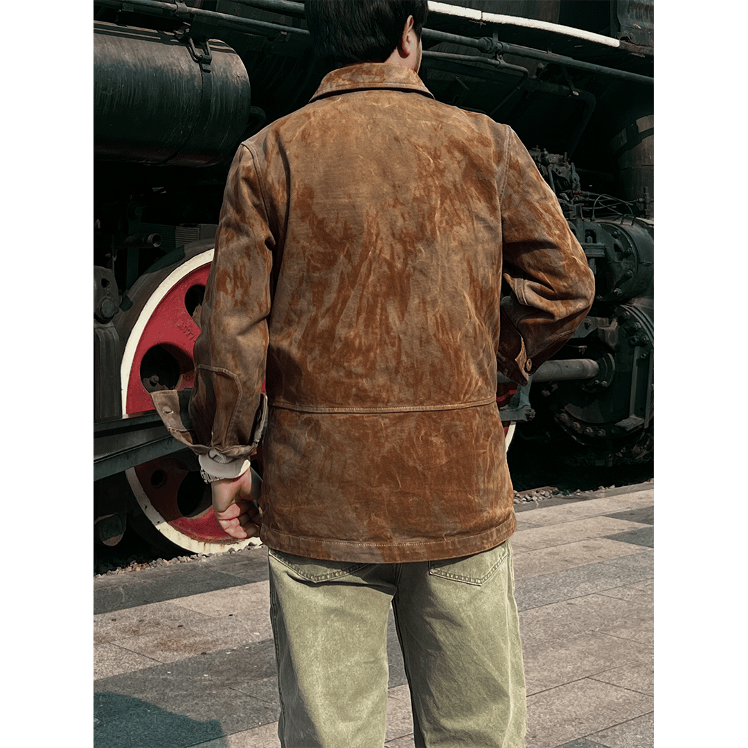 【Anniversary Sale】1930'S「L’OS FORGÉ DE LONGWY」WORKER JACKET (DR0190) - Nttitudoo MFG