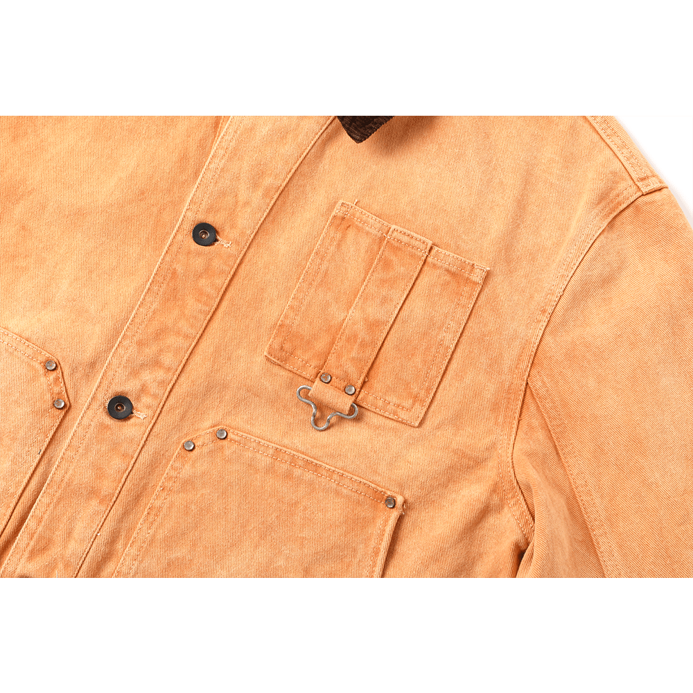 【Anniversary Sale】「CHIJINRIKI DOROZOME series」CARRIER LANGUEDOC JACKET (DR0218) - Nttitudoo MFG