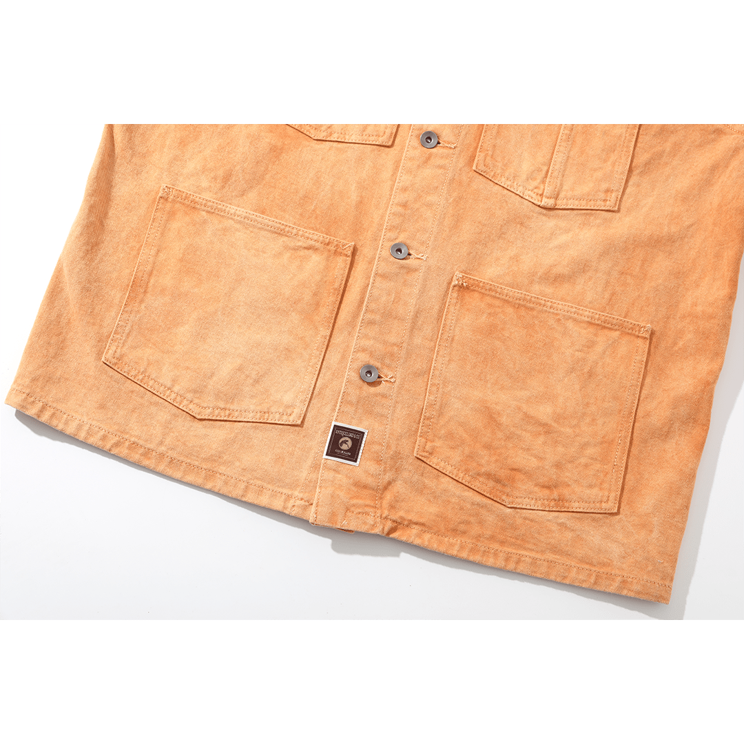 【Anniversary Sale】「CHIJINRIKI DOROZOME series」M - 001 DAICHI JACKET (DR0193) - Nttitudoo MFG