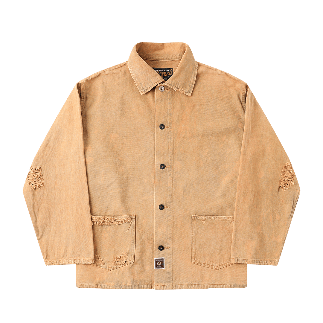 【Anniversary Sale】「CHIJINRIKI DOROZOME series」M - 005 NOUFU JACKET (DR0208) - Nttitudoo MFG