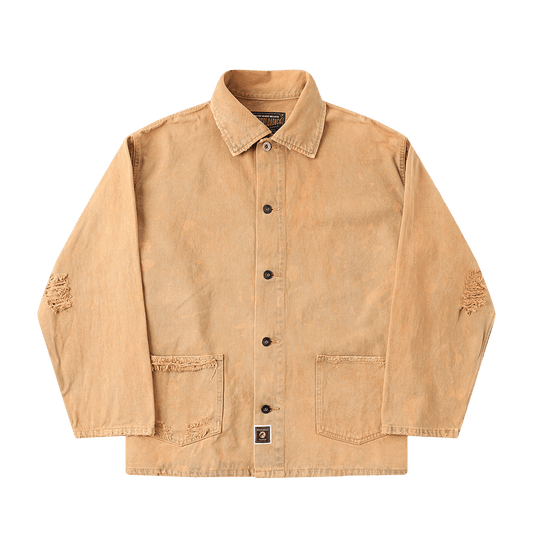 【Anniversary Sale】「CHIJINRIKI DOROZOME series」M - 005 NOUFU JACKET (DR0208) - Nttitudoo MFG