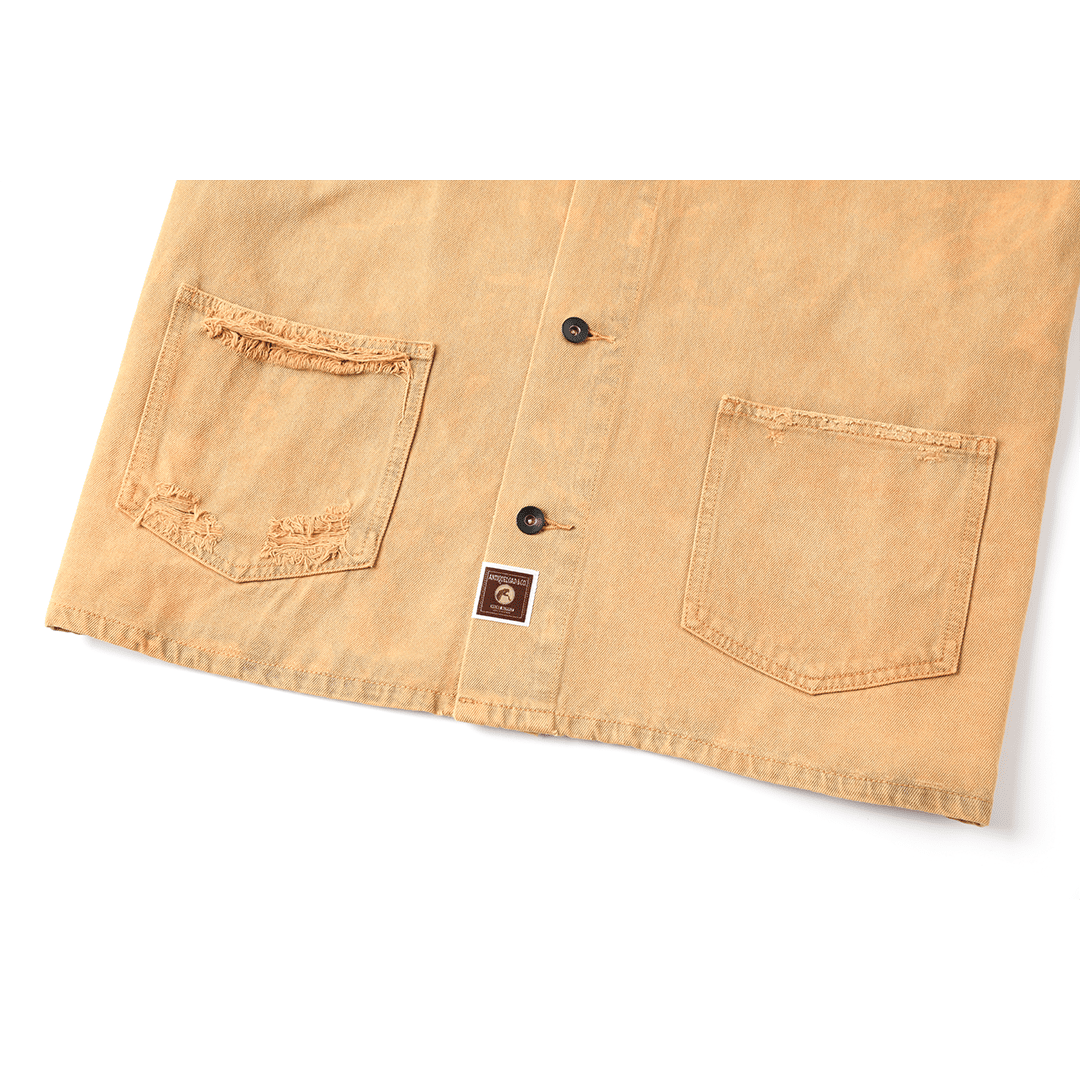 【Anniversary Sale】「CHIJINRIKI DOROZOME series」M - 005 NOUFU JACKET (DR0208) - Nttitudoo MFG