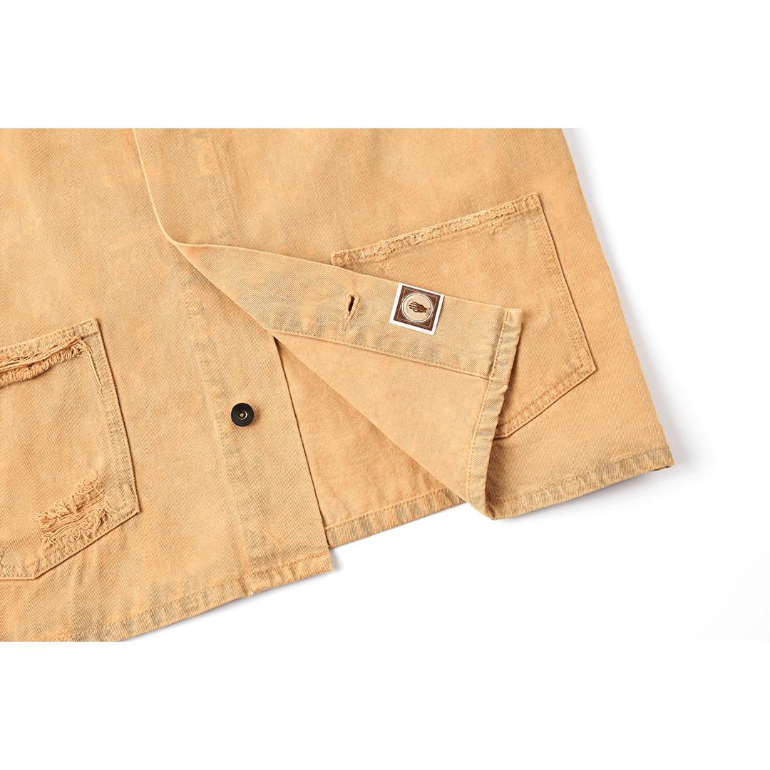 【Anniversary Sale】「CHIJINRIKI DOROZOME series」M - 005 NOUFU JACKET (DR0208) - Nttitudoo MFG