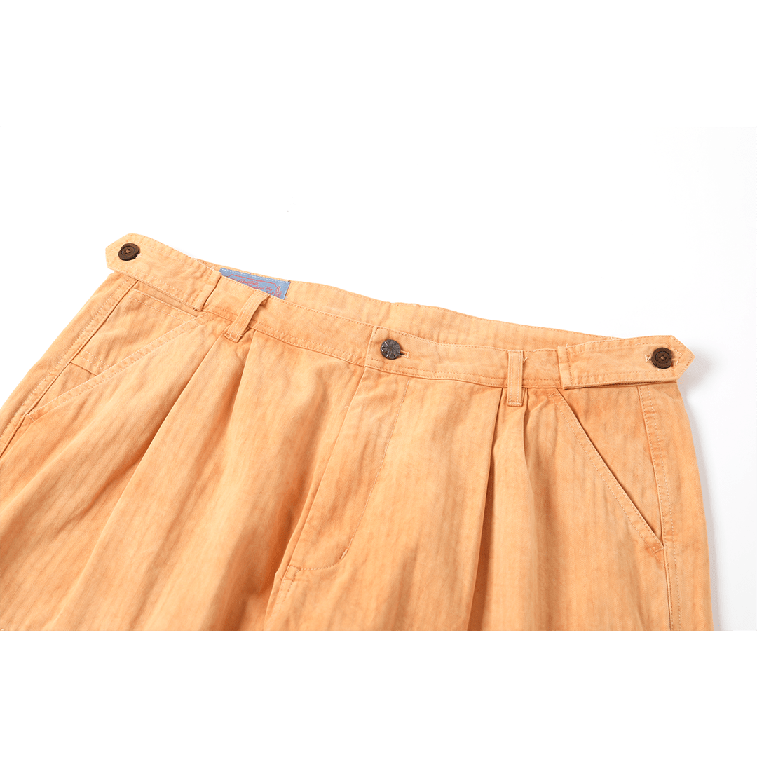 【Anniversary Sale】「CHIJINRIKI DOROZOME series」M - 006 KOYAMA PANTS (DR0213) - Nttitudoo MFG