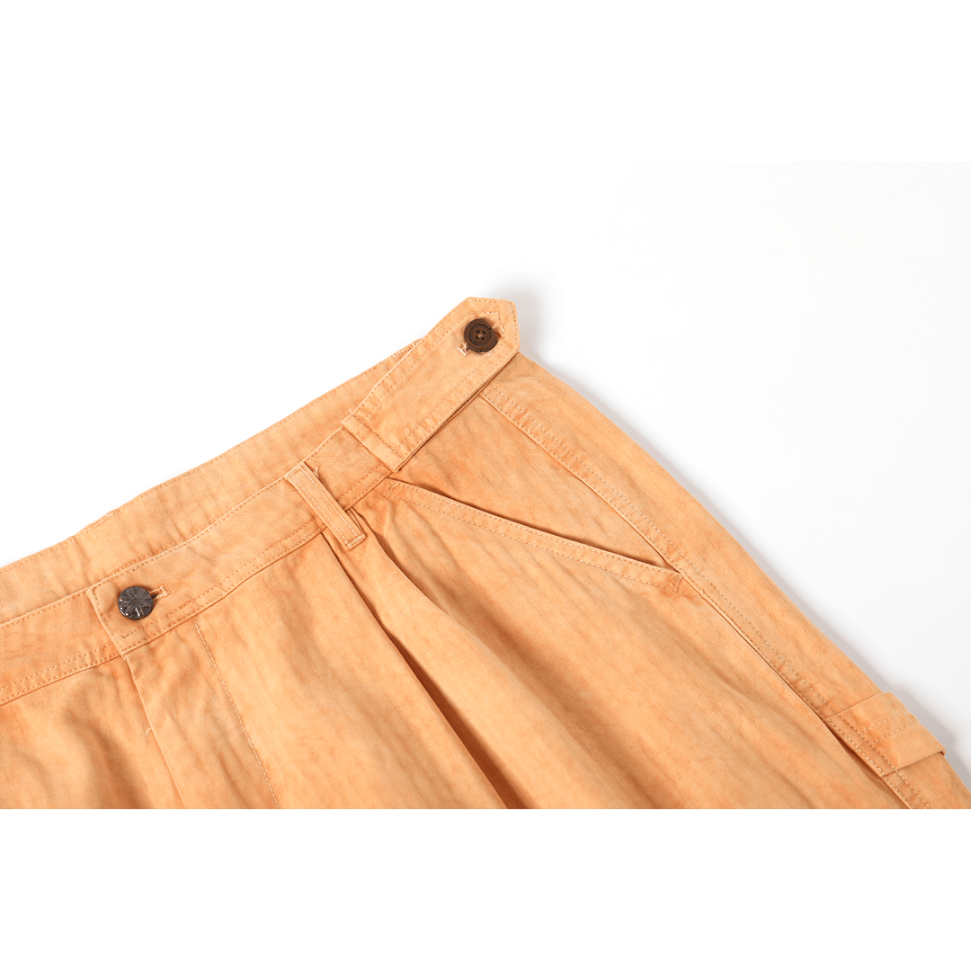 【Anniversary Sale】「CHIJINRIKI DOROZOME series」M - 006 KOYAMA PANTS (DR0213) - Nttitudoo MFG