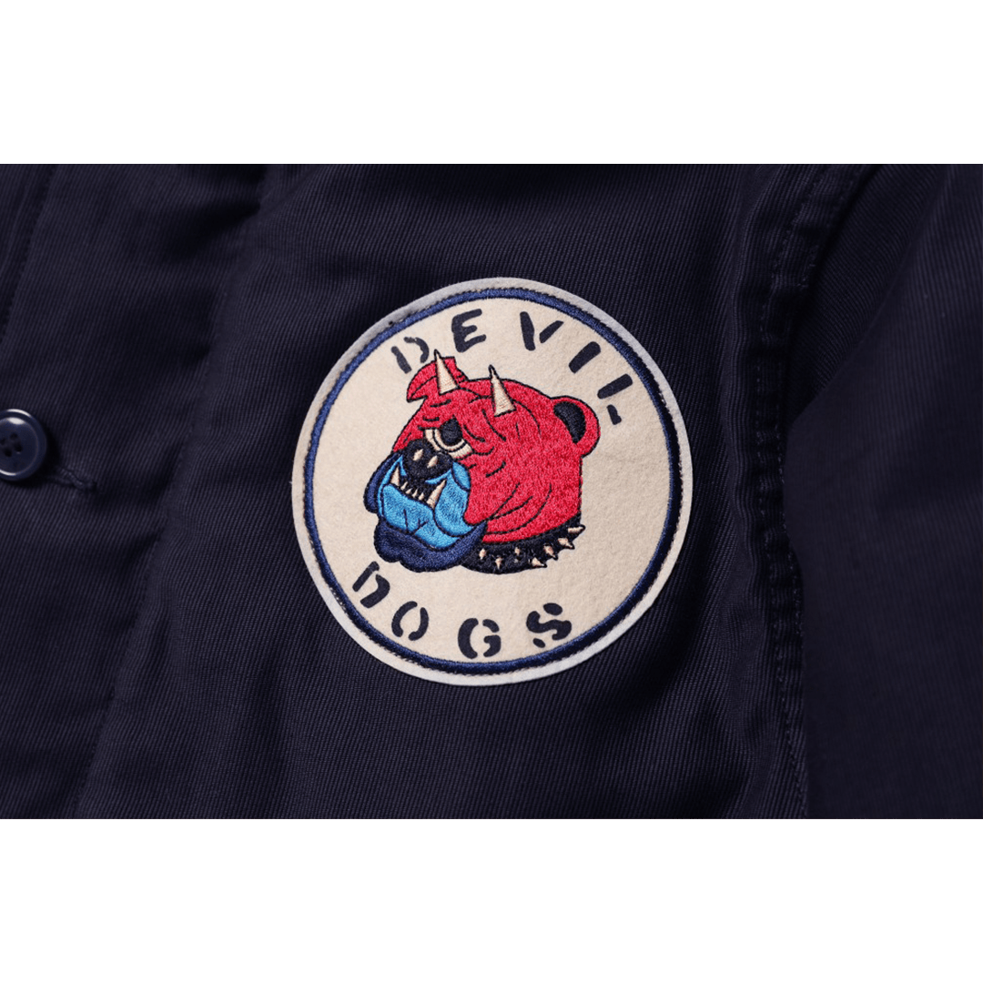 【Anniversary Sale】「HELLHOUNDS」 WOOL - LINED N - 1 DECK JACKET (DR0165) - Nttitudoo MFG