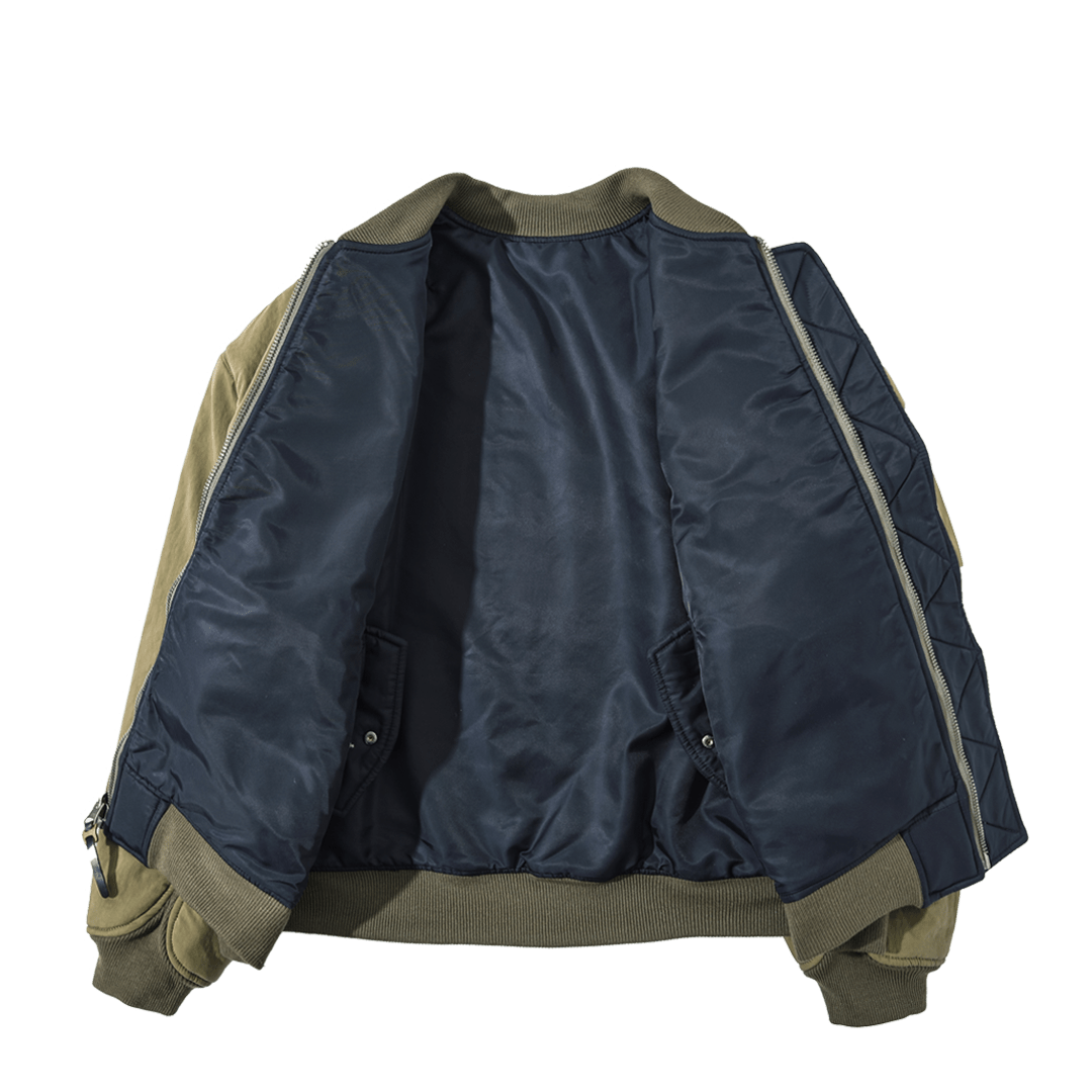 【Anniversary Sale】「OHMI INDIGO」 REVERSIBLE MA - 1 TOUR JACKET(DR0187) - Nttitudoo MFG