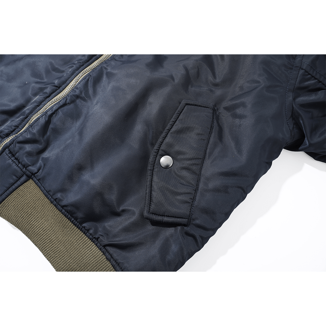【Anniversary Sale】「OHMI INDIGO」 REVERSIBLE MA - 1 TOUR JACKET(DR0187) - Nttitudoo MFG